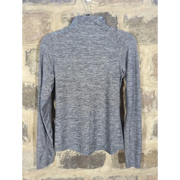 Colosseum Notre Dame Top Woman's Small Gray 1/4 Zip Fitted Lightweight Running - Picture 7 of 12